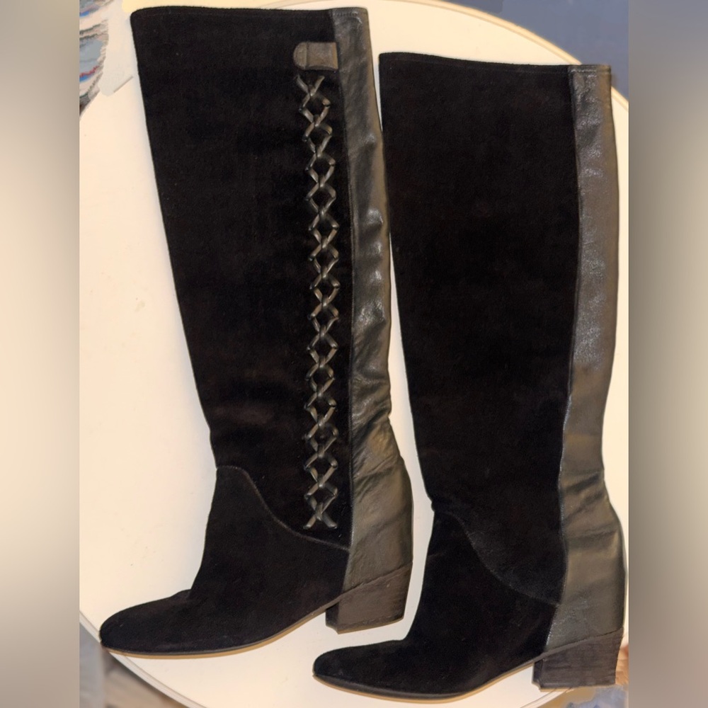 Gianni Bini Riyna Hidden Wedge Tall Boots - Women’s Size 8